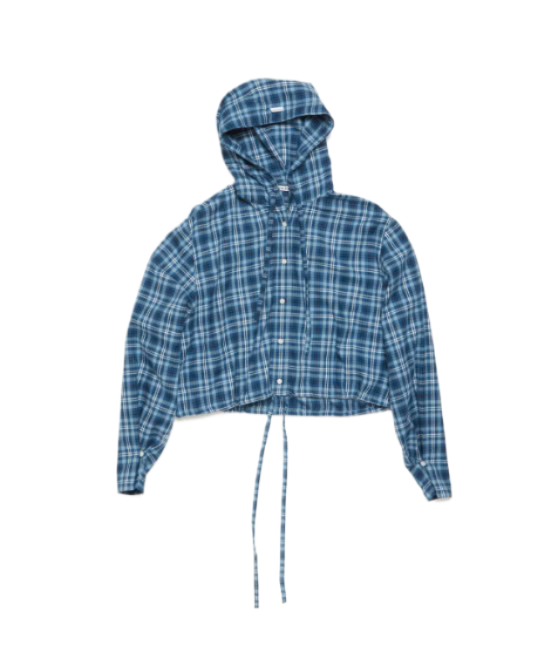 24FWHooded Check Shirt