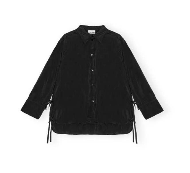 Gani Viscose Habotai Oversized Shirt