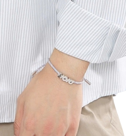 Silver Logo Bracelet