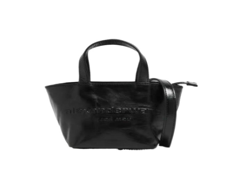 Logo Leather Mini Tote Bag