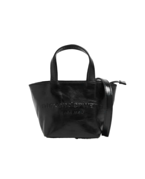 Logo Leather Mini Tote Bag