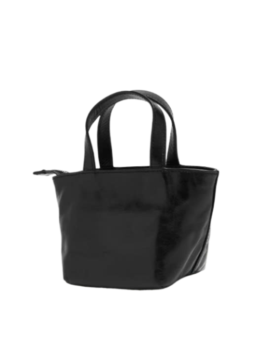 Logo Leather Mini Tote Bag