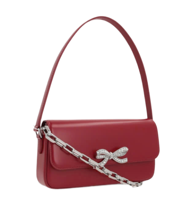 FIOCCO Bow Decor Leather Tote Bag