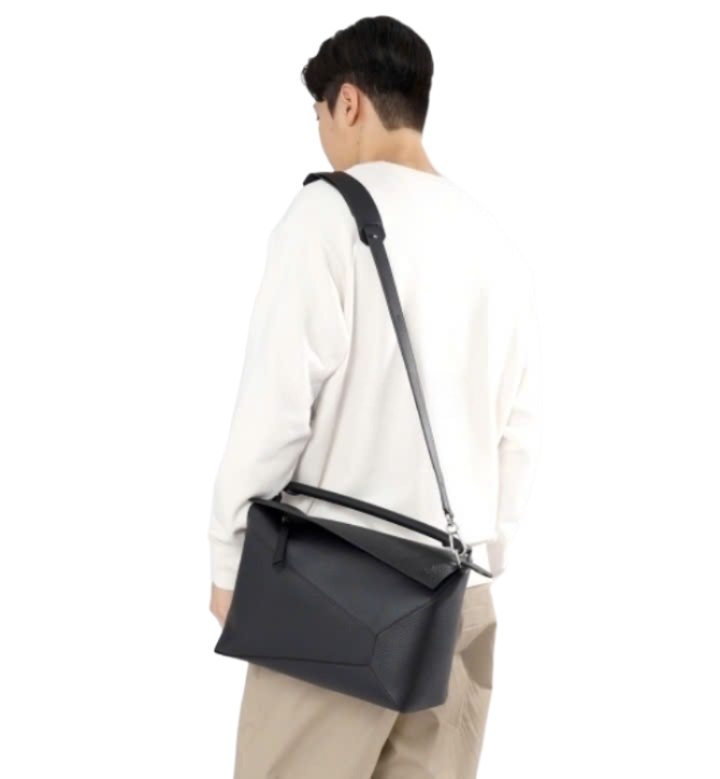 24FW Large Puzzle bag in grained calfskin