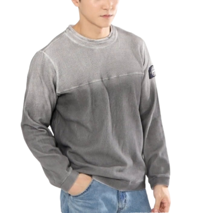 Ribbed Edge Crewneck Sweatshirt