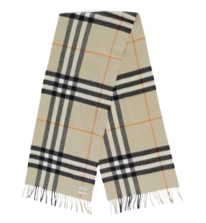 Checked Cashmere Scarf