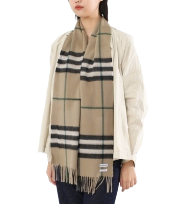 24FWCheck Cashmere Scarf 