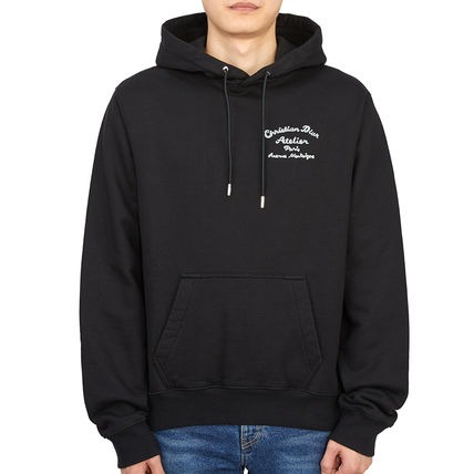 Dior Logo Atelier Men's Hoodie Long Sleeve Raised Sweatshirt 