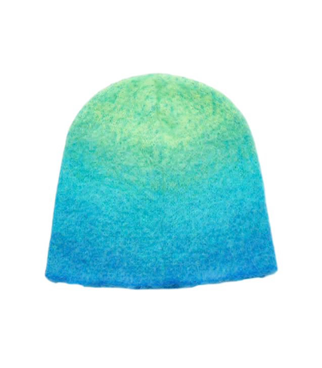 Gradient Beanie Knit - Green