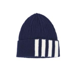 24FW4-Bar Stripe Cashmere Beanie