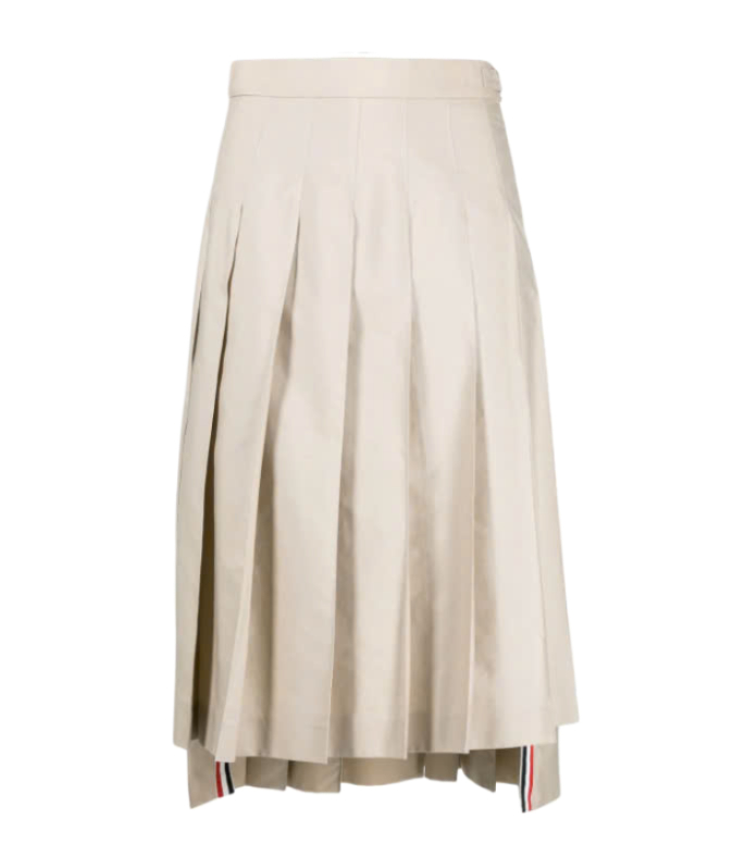 24FWClassic Typewriter Midi Pleated Skirt