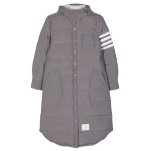 24FWDownfill Ripstop 4-Bar Hooded Shirt Dress