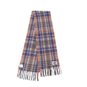 24FWPlaid Fringe Scarf 