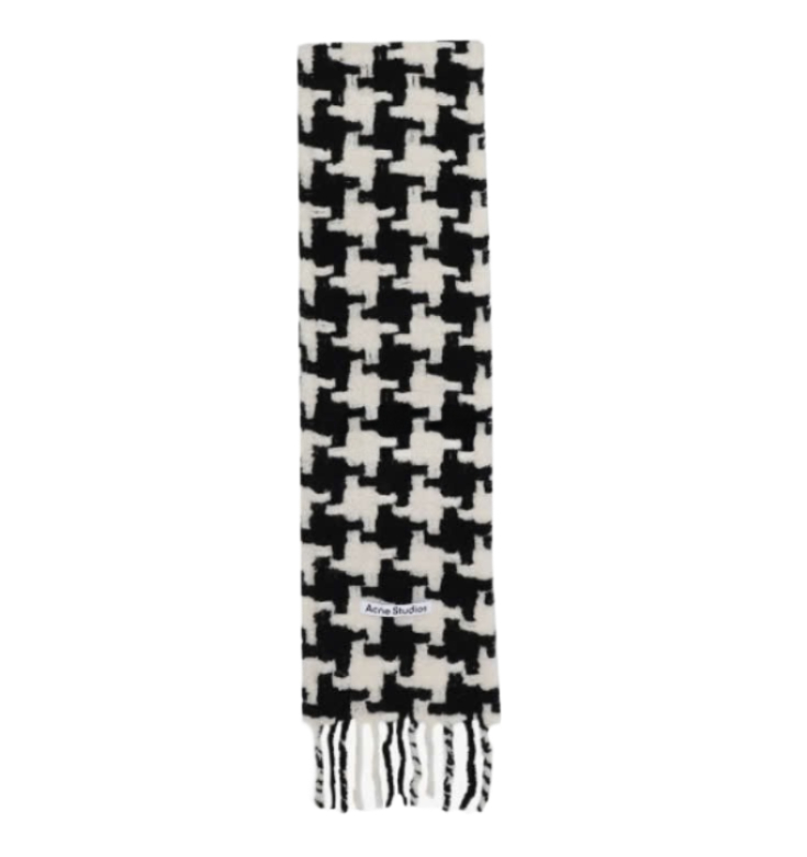 24FW Houndstooth scarf