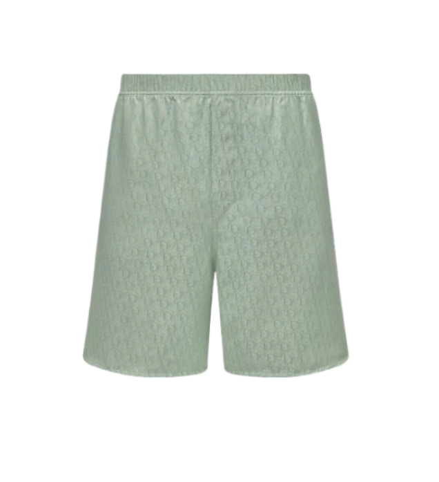 Silk cotton jacquard shorts