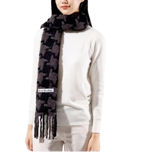 24FWHoundstooth scarf 