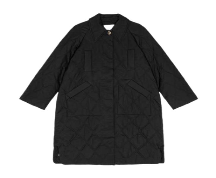 Gani quilted long jacket