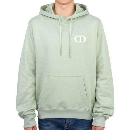 CD ICON HOODED SWEATSHIRT Sea Green Cotton Fleece