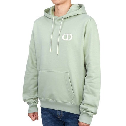 CD ICON HOODED SWEATSHIRT Sea Green Cotton Fleece