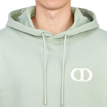 CD ICON HOODED SWEATSHIRT Sea Green Cotton Fleece