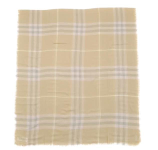 24FWCheckered wool scarf 