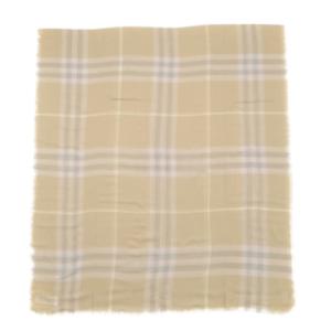 24FWCheckered wool scarf 