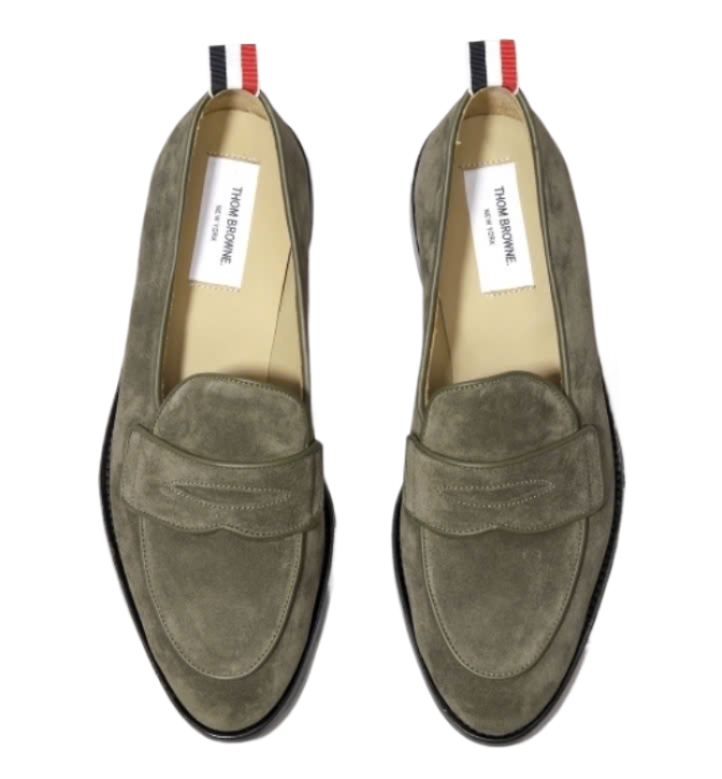 24FWSuede Varsity Penny Loafer