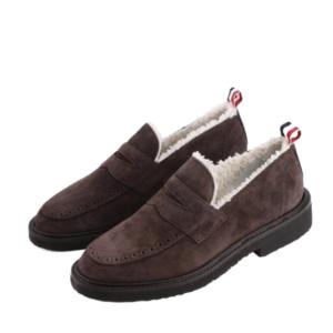 24FWSignature RWB Tab Suede Penny Loafer 