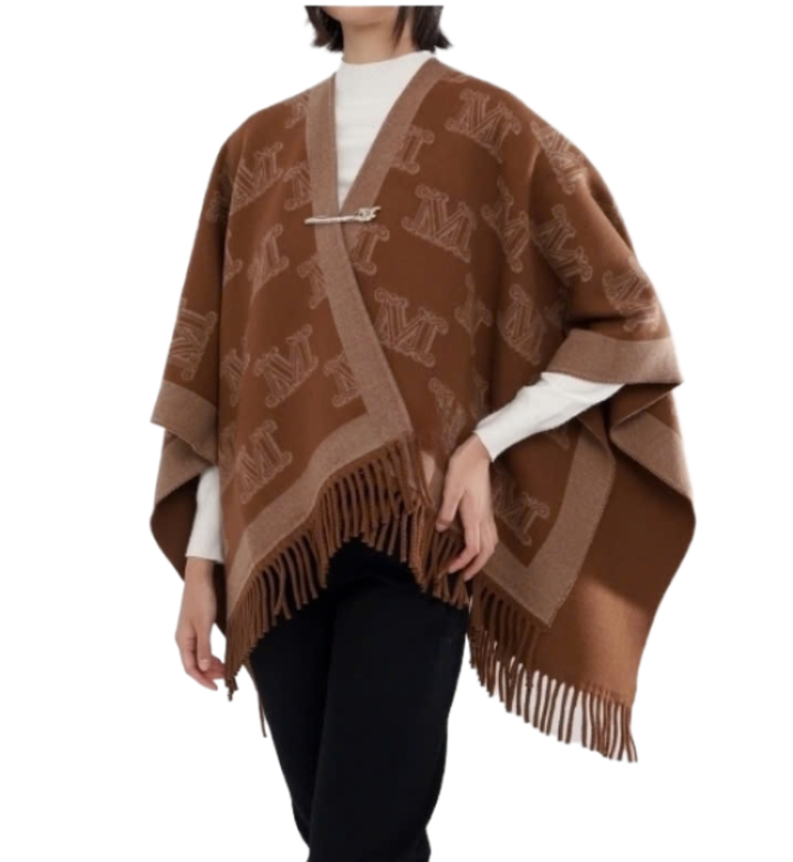 Fringed Wool Cape