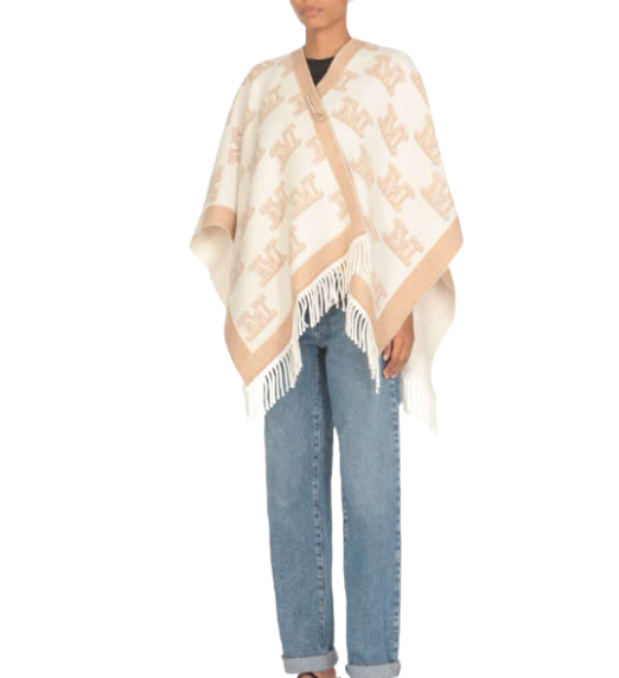 Fringed Wool Cape