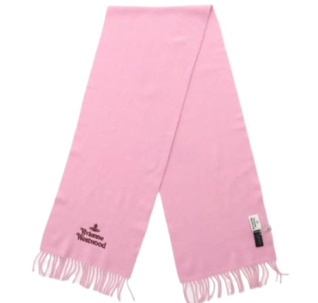 Embroidered logo scarf