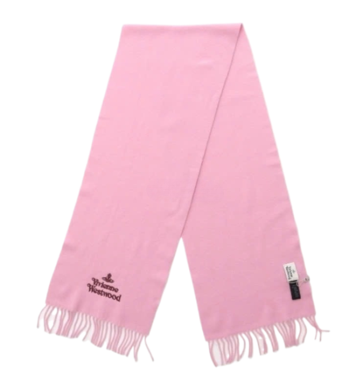 Embroidered logo scarf