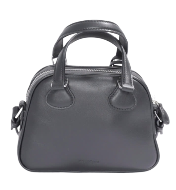 AC Studded Leather Mini Bowling Bag