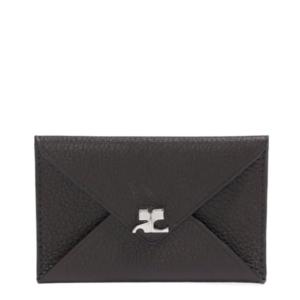 AC Stud Grained Leather Card Holder