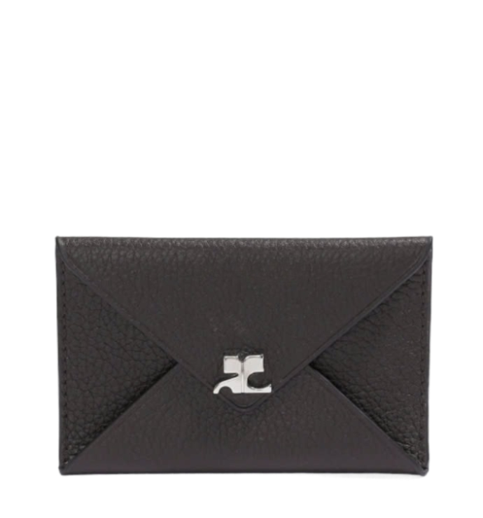 AC Stud Grained Leather Card Holder