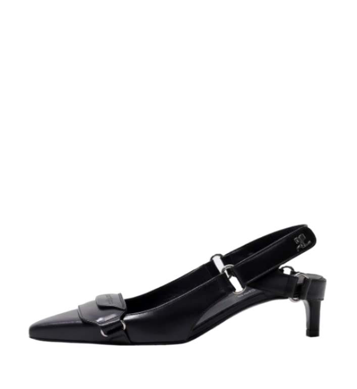 Racer Enameled Leather Pumps