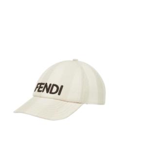 Beige Pequin Canvas Baseball Cap