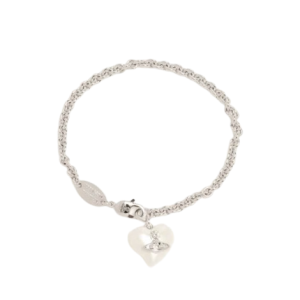 Cheryl Heart Pearl Pendant Bracelet