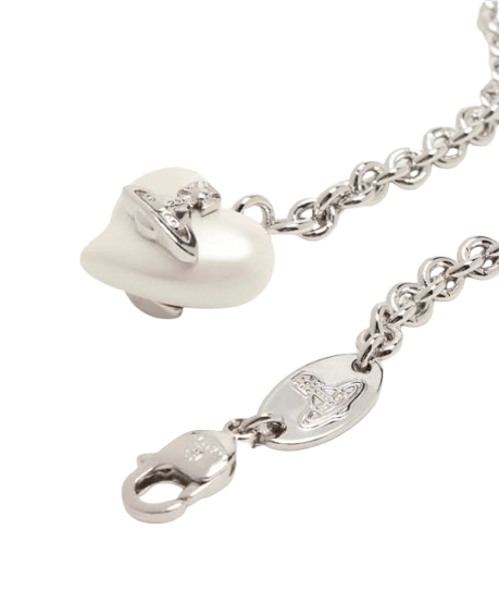 Cheryl Heart Pearl Pendant Bracelet