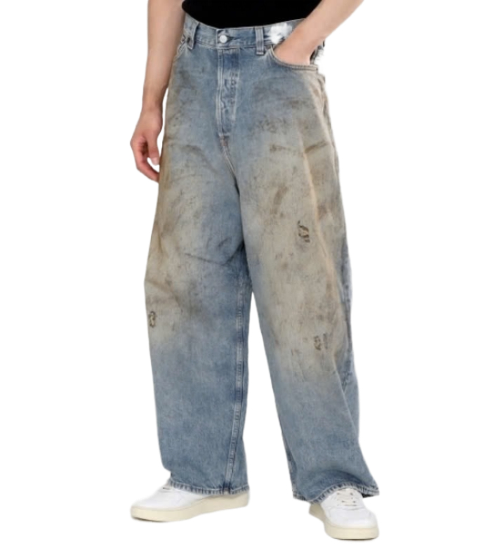 Acne 24FW B00381 863 Dirty Washing Denim Pants