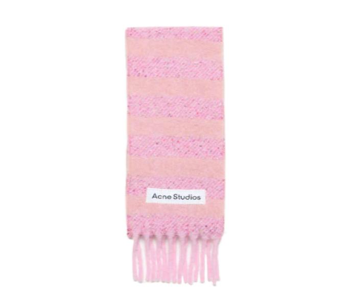 Mohair Stripe Scarf-Slim