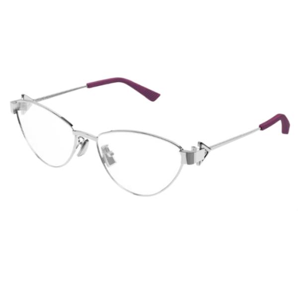 Silver Cat Eye Frame Glasses 