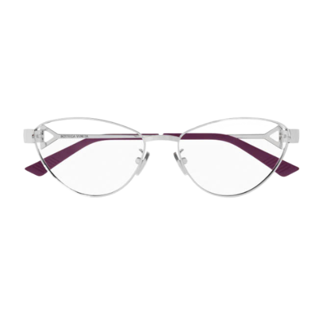 Silver Cat Eye Frame Glasses 