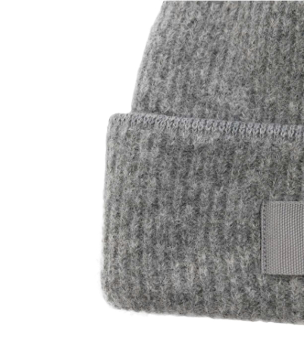 Logo Patch Wool Blend Beanie 