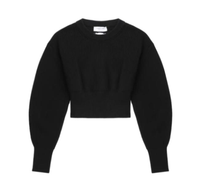 Knit crop pullover