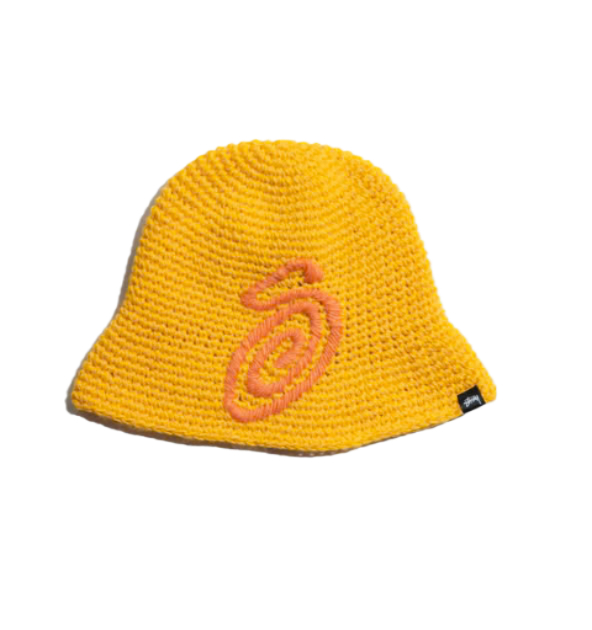 Swirly S Knit Bucket Hat