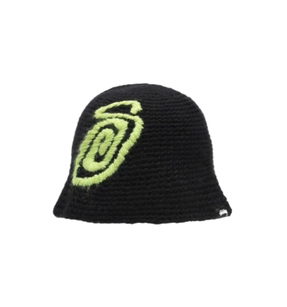 Swirly S Knit Bucket Hat