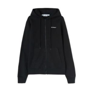 Wave Diagonal Slim Fit Hooded Zip-Up