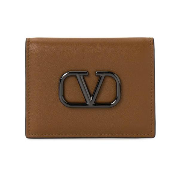 V Logo Signature Men's Card Wallet