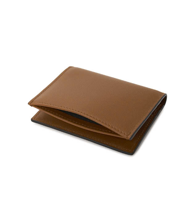 V Logo Signature Men's Card Wallet